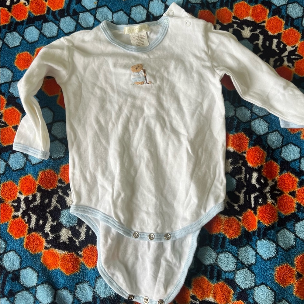 Baby Boy Lyda Baby Onesie Top Cotton